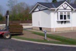 Turf rolls delivered to a house