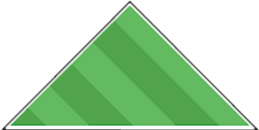 Triangular shaped lawn